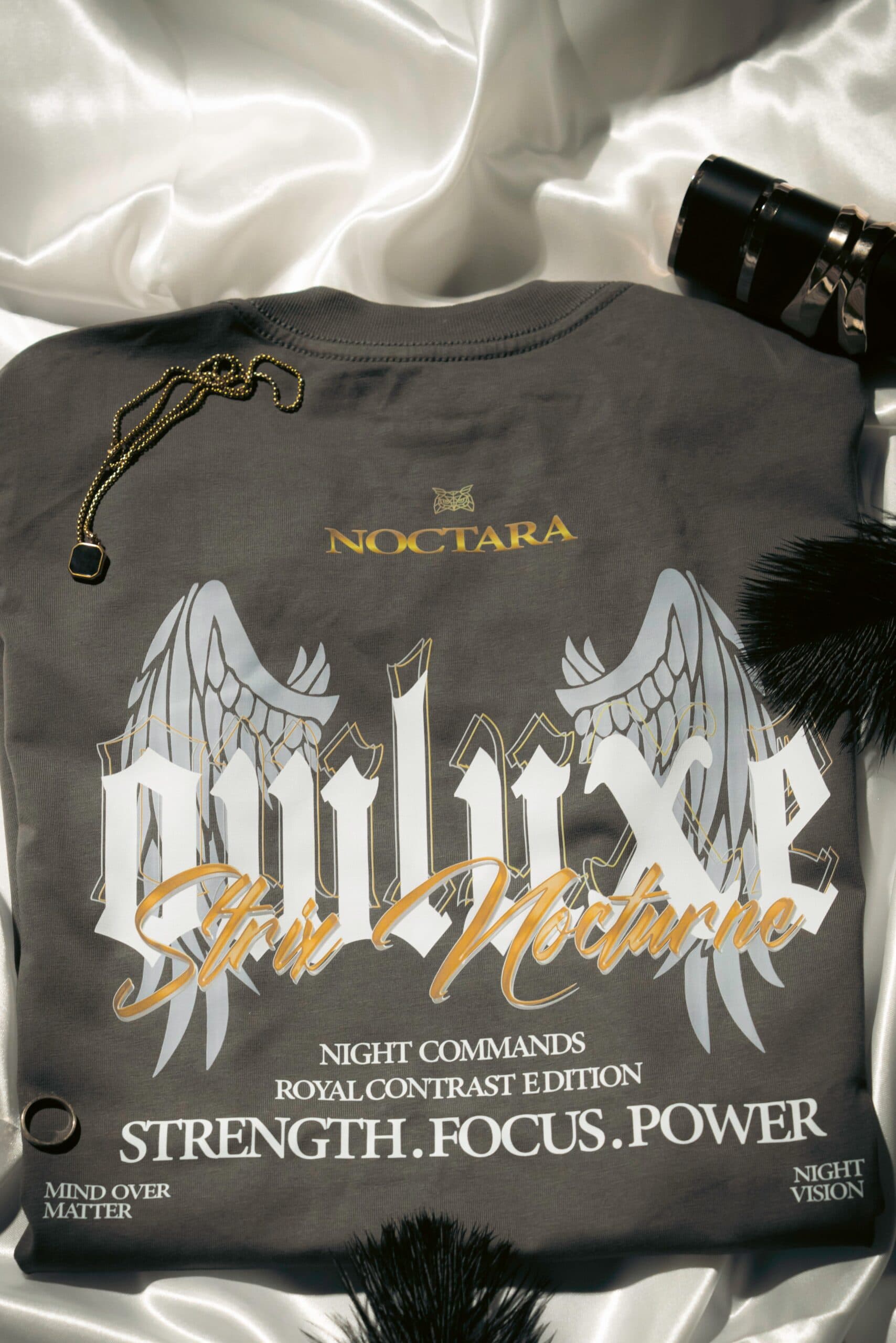 Strix Nocturne Gray - Royal Contrast Tee