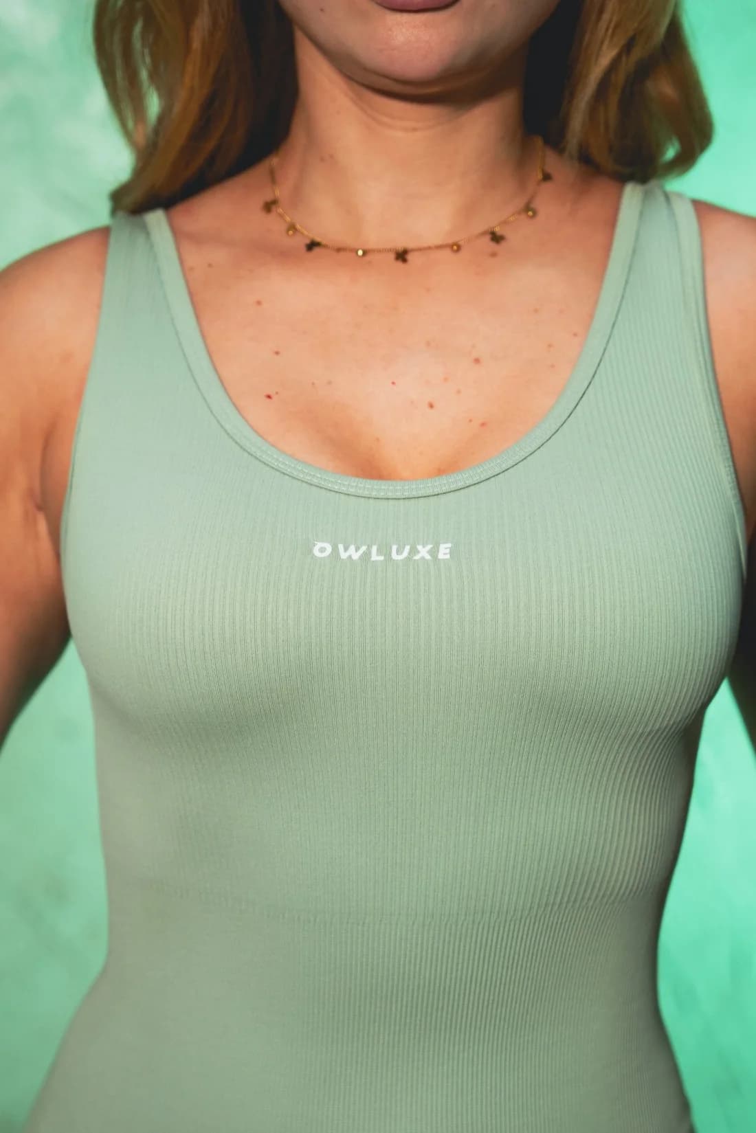 Enterizo Deportivo Mujer Sin Espalda — Matcha | Her Silhouette by Owluxe